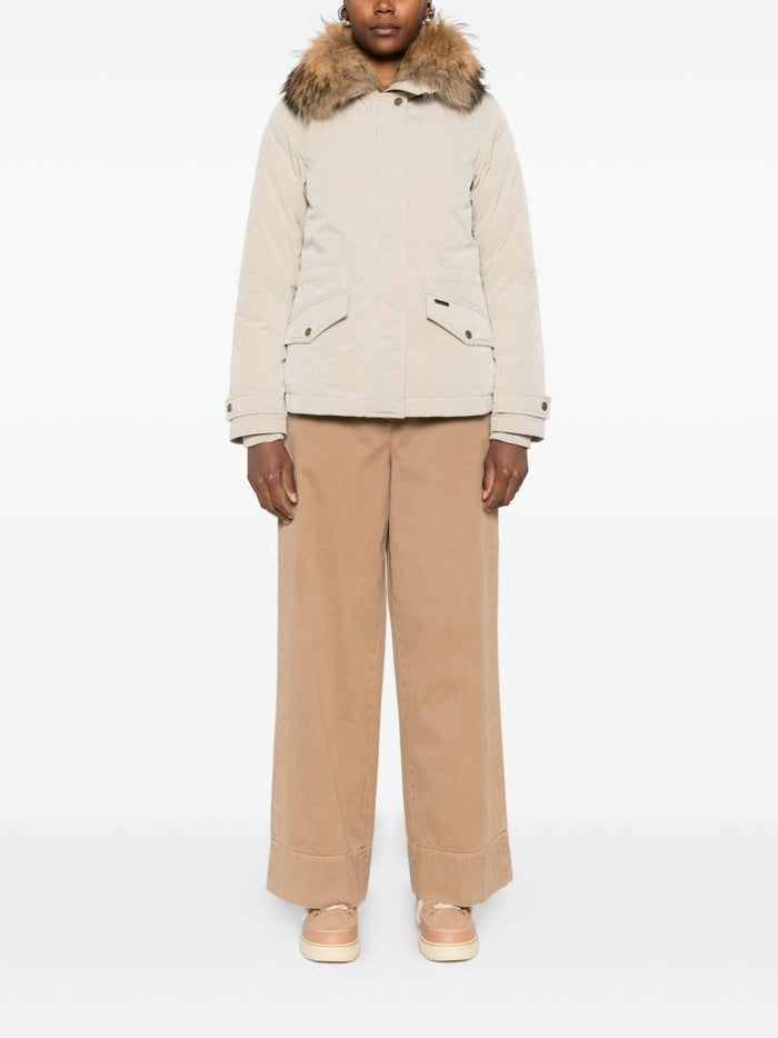 Woolrich Coats Beige Polyester Polyamide