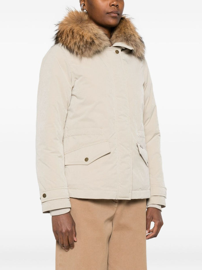 Woolrich Coats Beige Polyester Polyamide