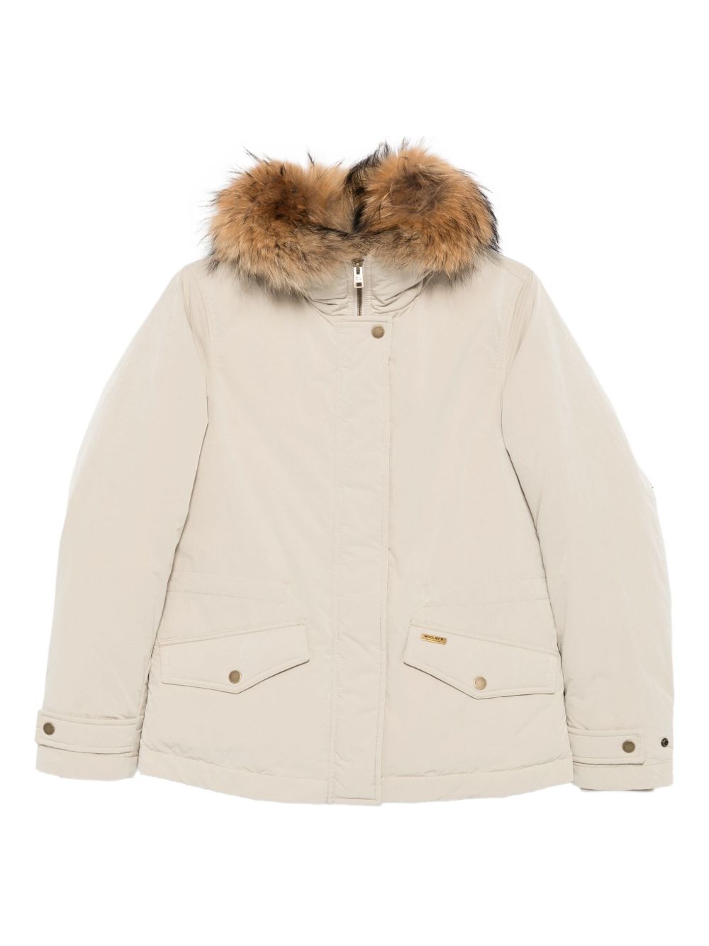 Woolrich Coats Beige Polyester Polyamide