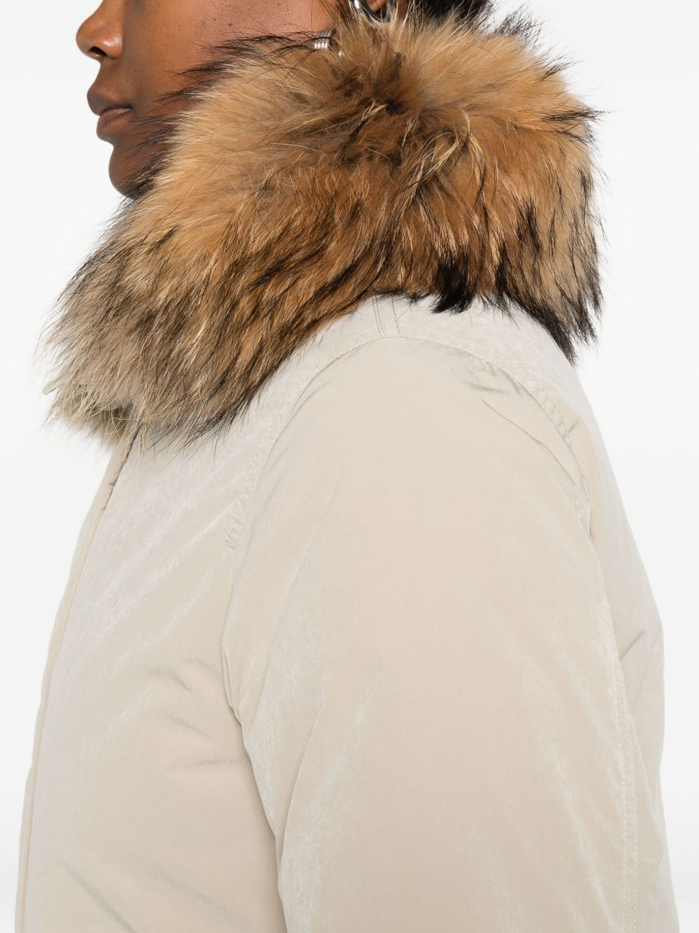 Woolrich Coats Beige Polyester Polyamide