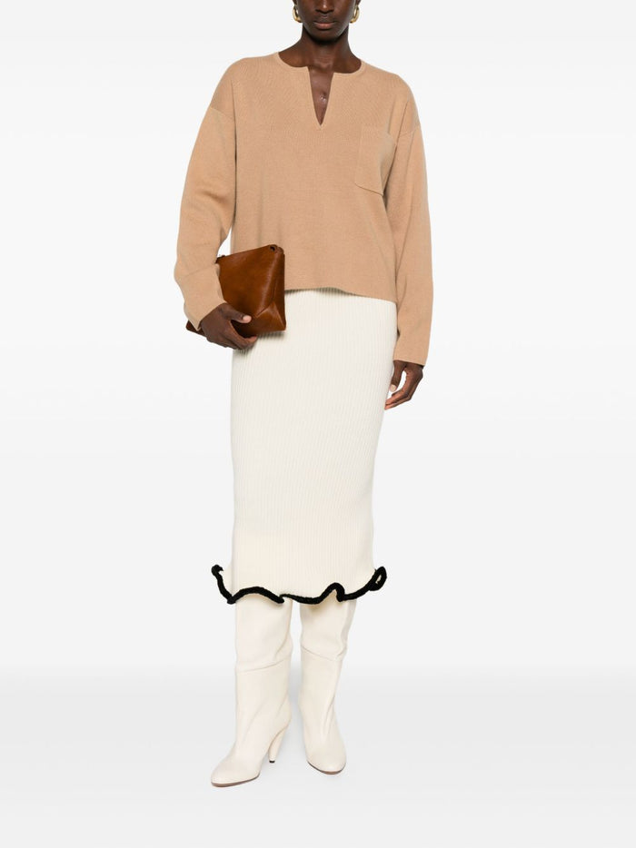 Max Mara Sweaters Camel Wool