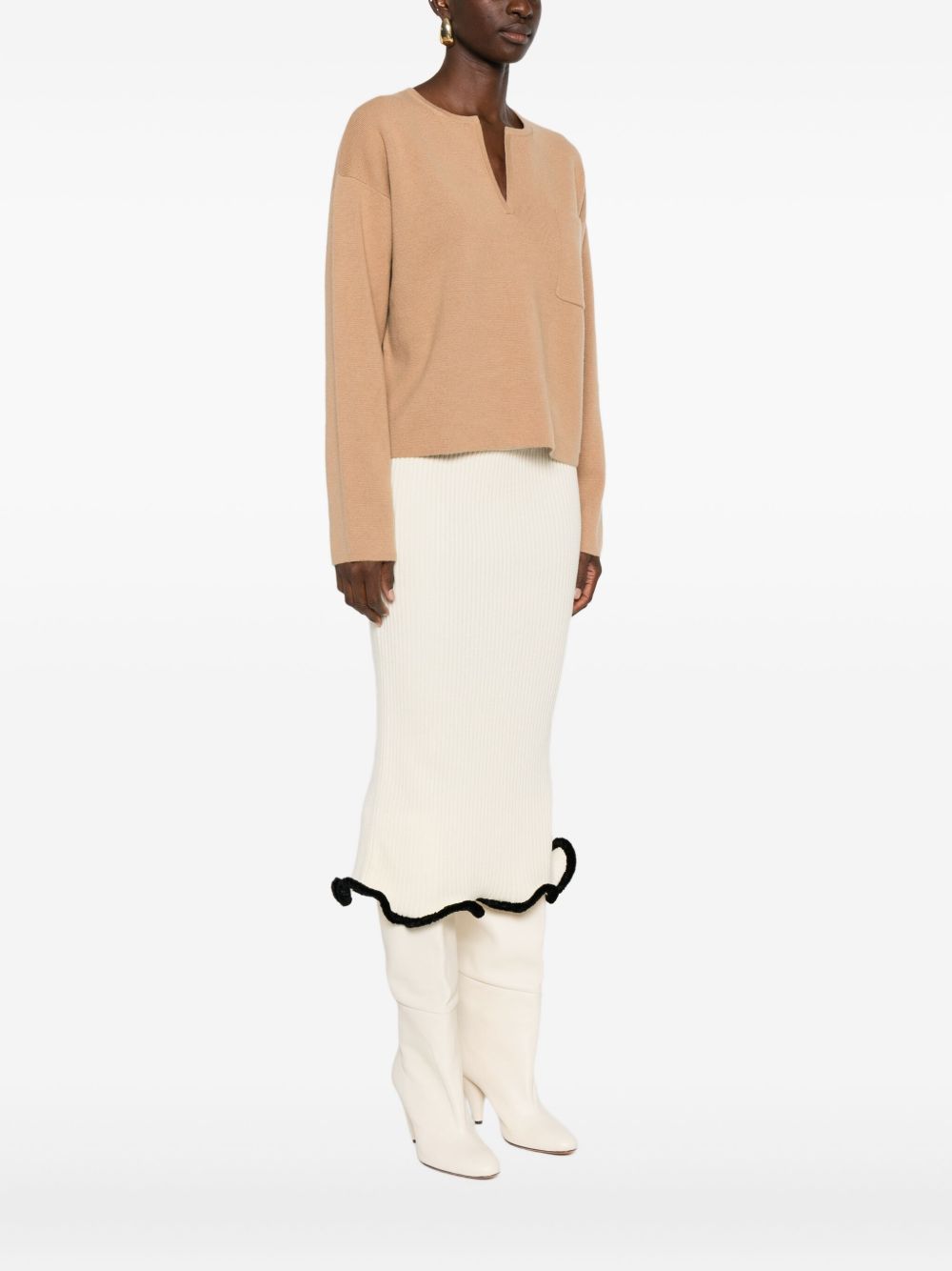 Max Mara Sweaters Camel Wool