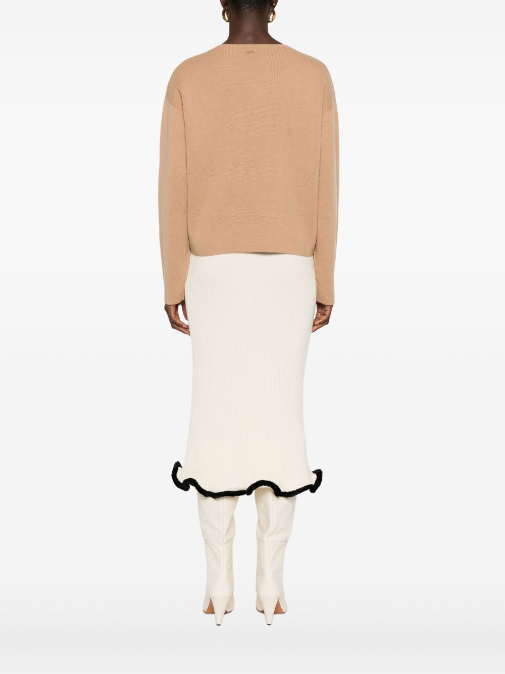 Max Mara Sweaters Camel Wool
