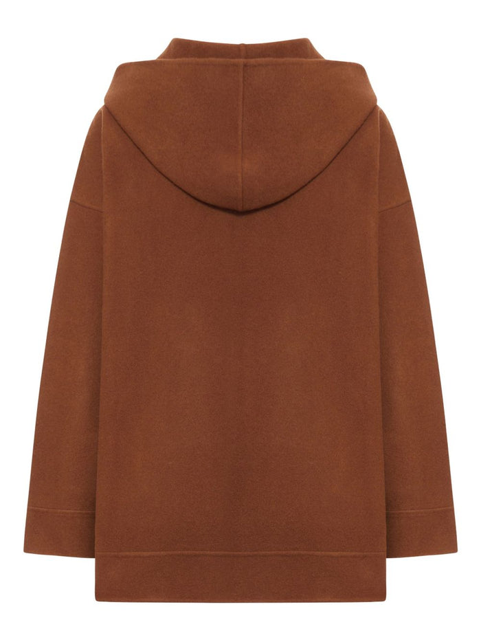 Max Mara Sweaters Leather Brown Wool