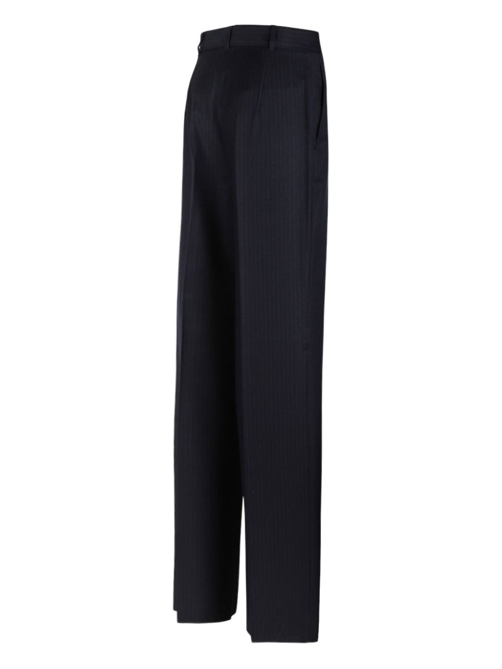 Max Mara Trousers Blue Virgin Wool