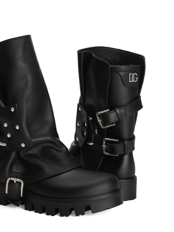 Dolce & Gabbana Boots Black Tu+vitello