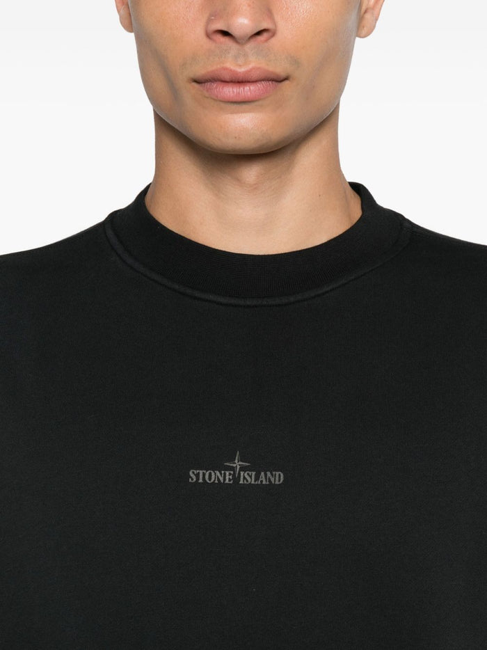 Stone Island Sweaters Black Organic Cotton