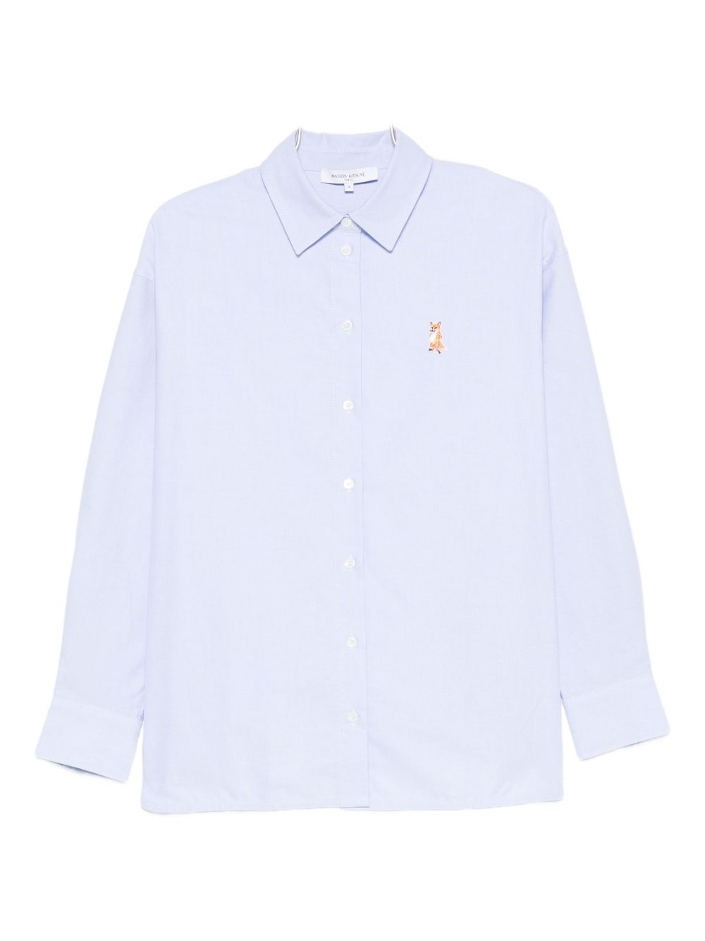 Maison Kitsune Shirts Clear Blue Cotton