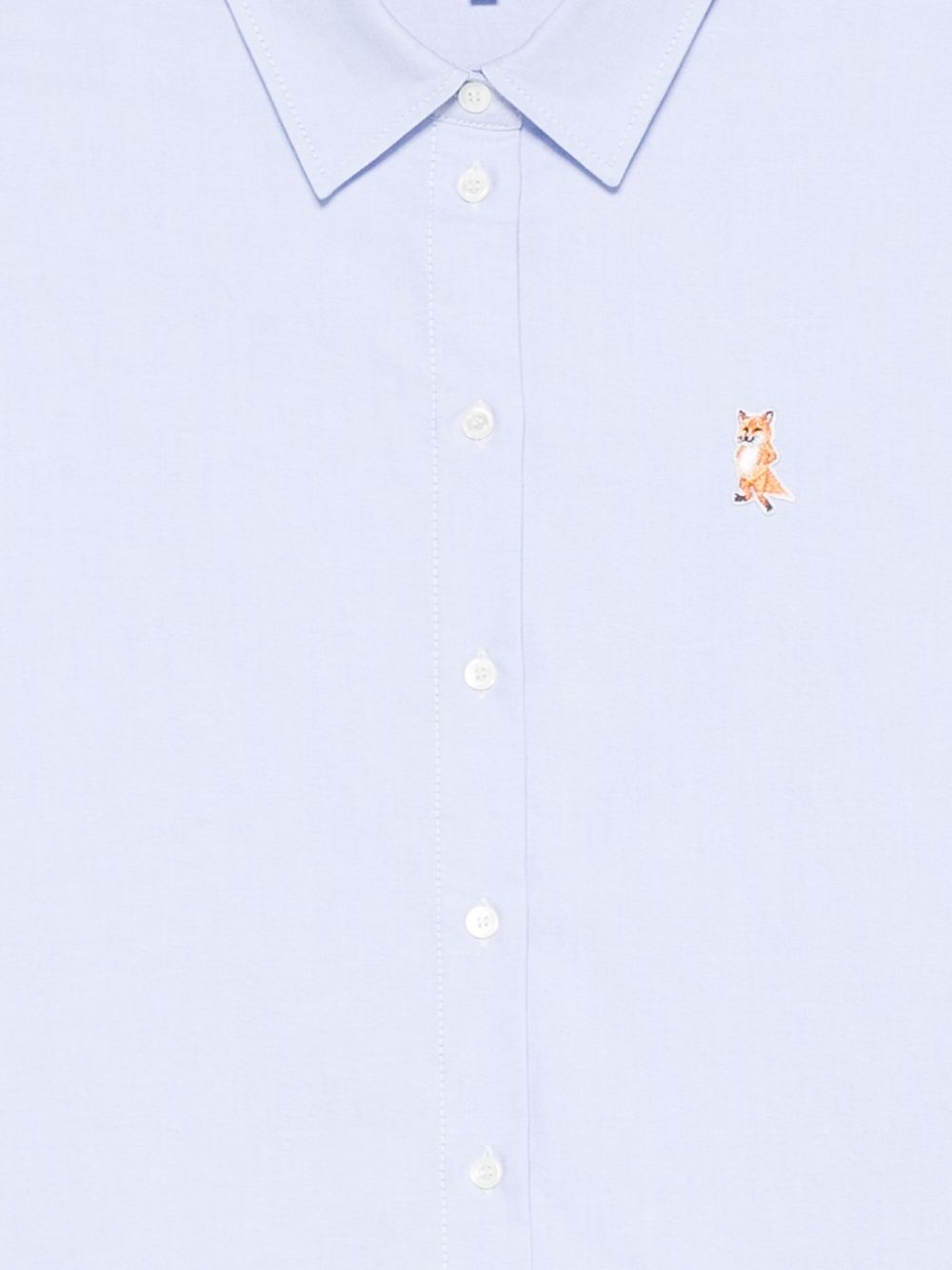 Maison Kitsune Shirts Clear Blue Cotton