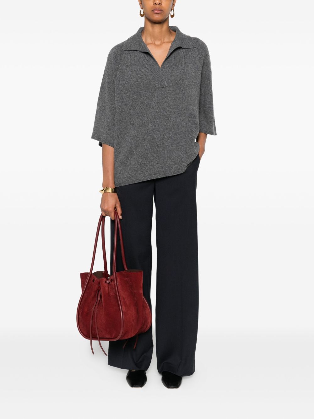 Emporio Armani Capsule T-Shirts And Polos Grigio Cashmere