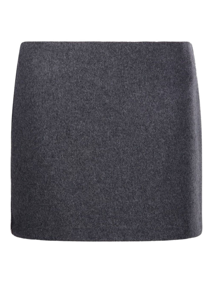 SportMax Skirts Grey Wool