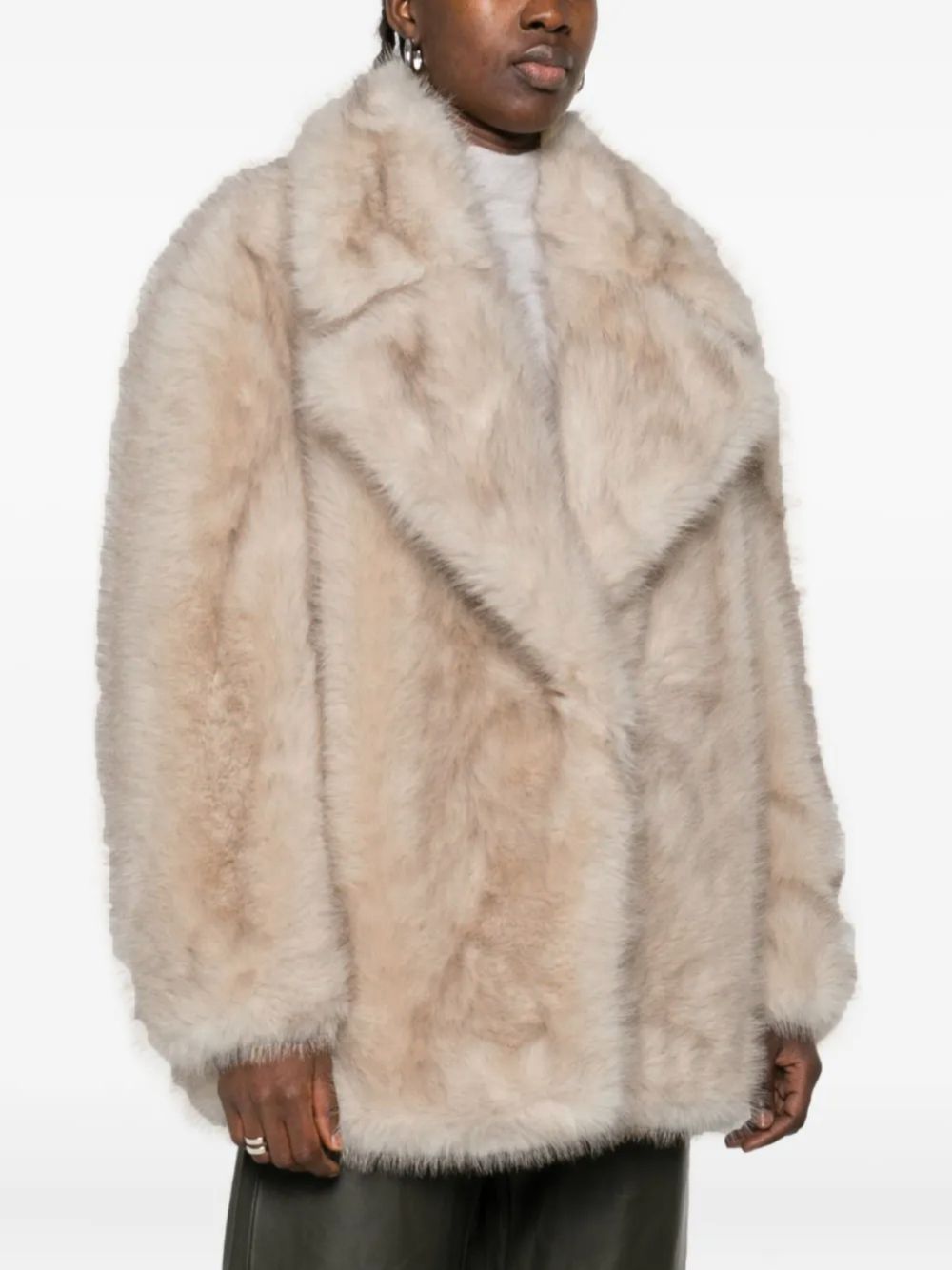 Sportmax Coats Beige Poliestere