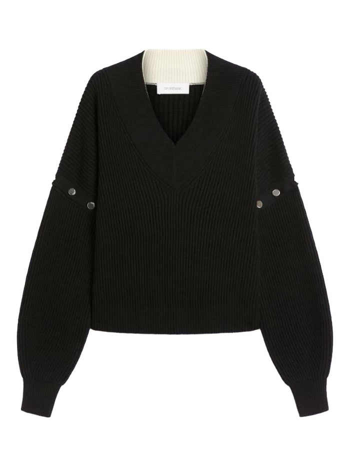 Sportmax Sweaters Black Wool