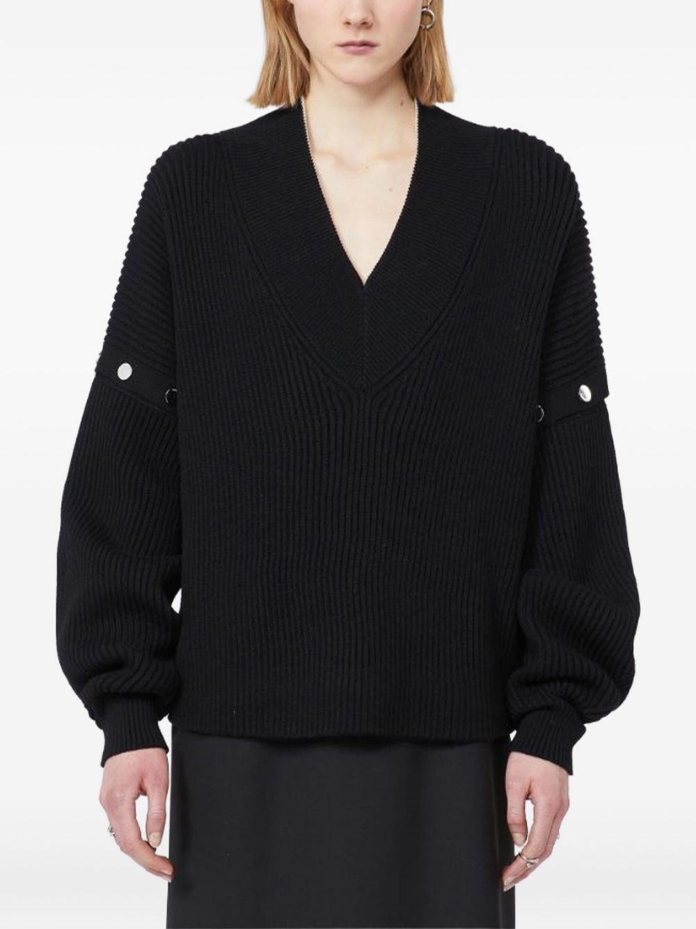 Sportmax Sweaters Black Wool