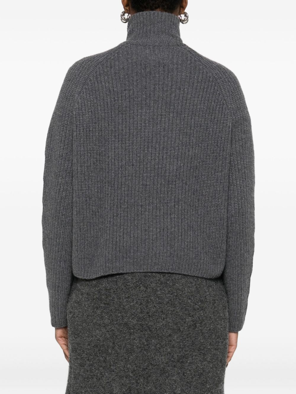 Lisa Yang Sweaters Grey Knitted Cashmere