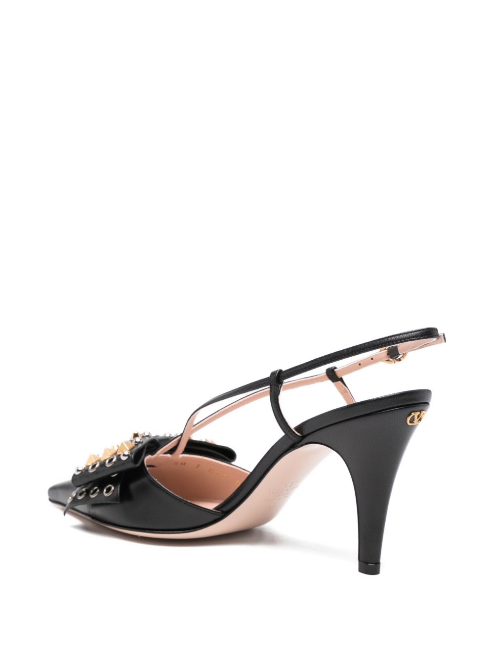 Valentino Garavani With Heel Black Leatehr