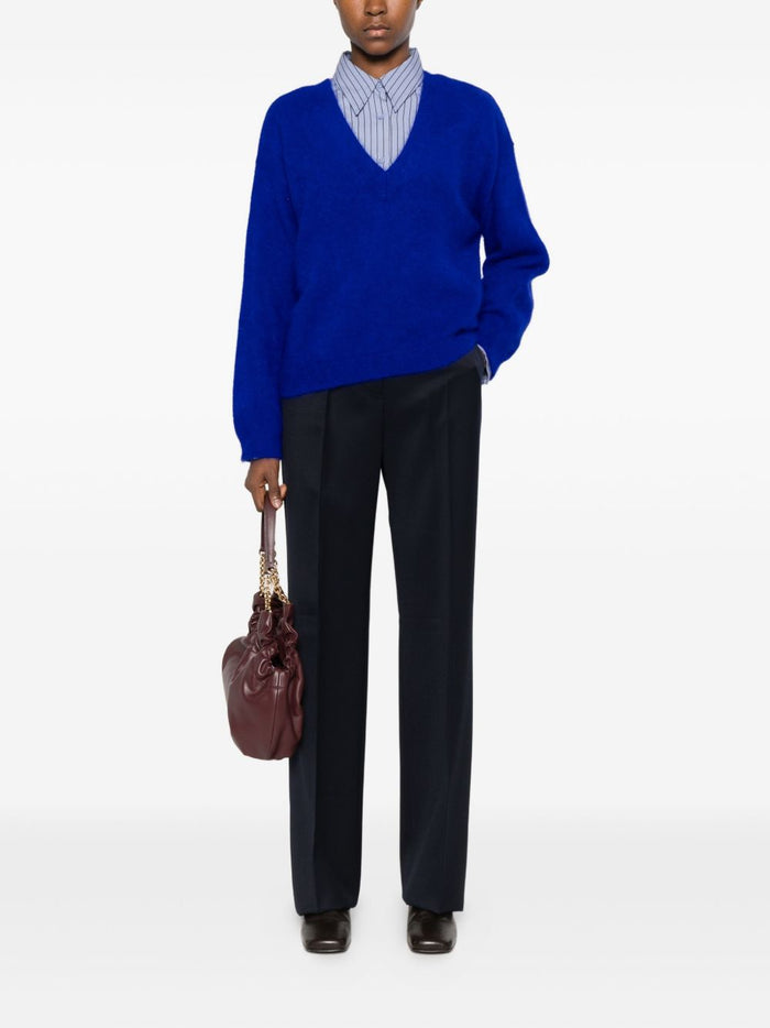 Max Mara Trousers Blue Wool