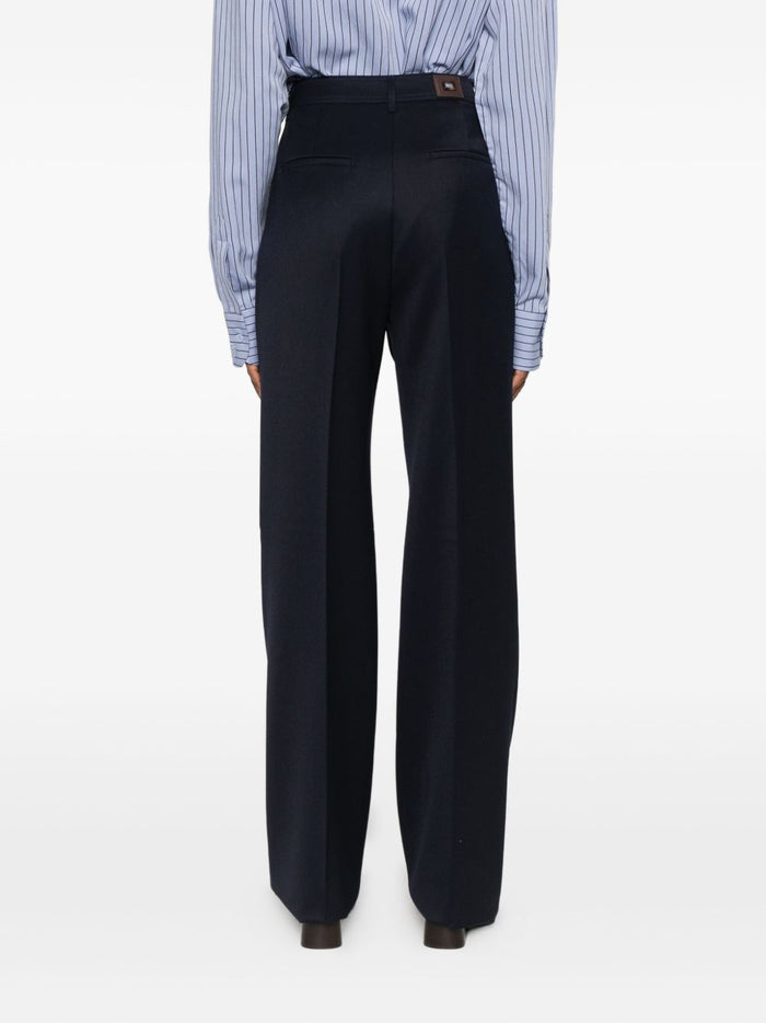 Max Mara Trousers Blue Wool