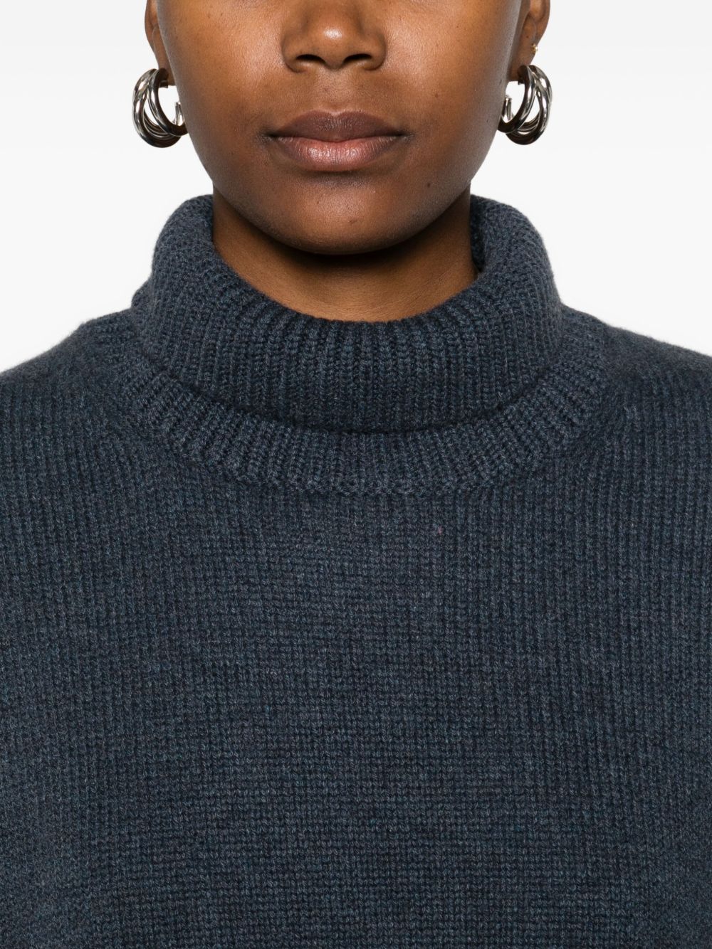 Lisa Yang Sweaters Blue Knitted Cashmere