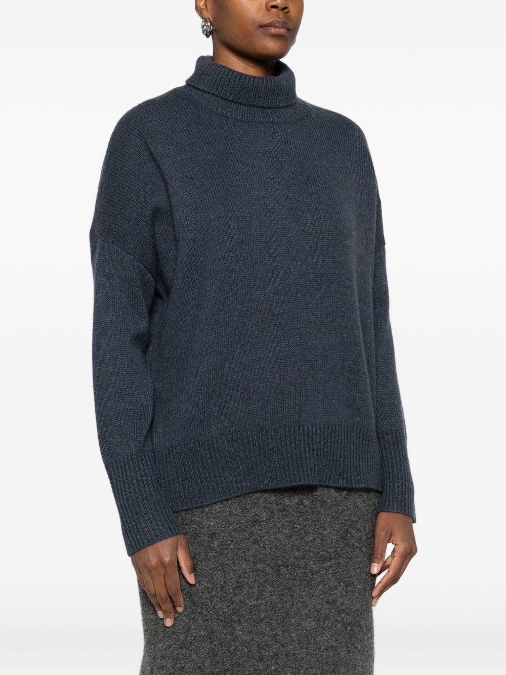 Lisa Yang Sweaters Blue Knitted Cashmere