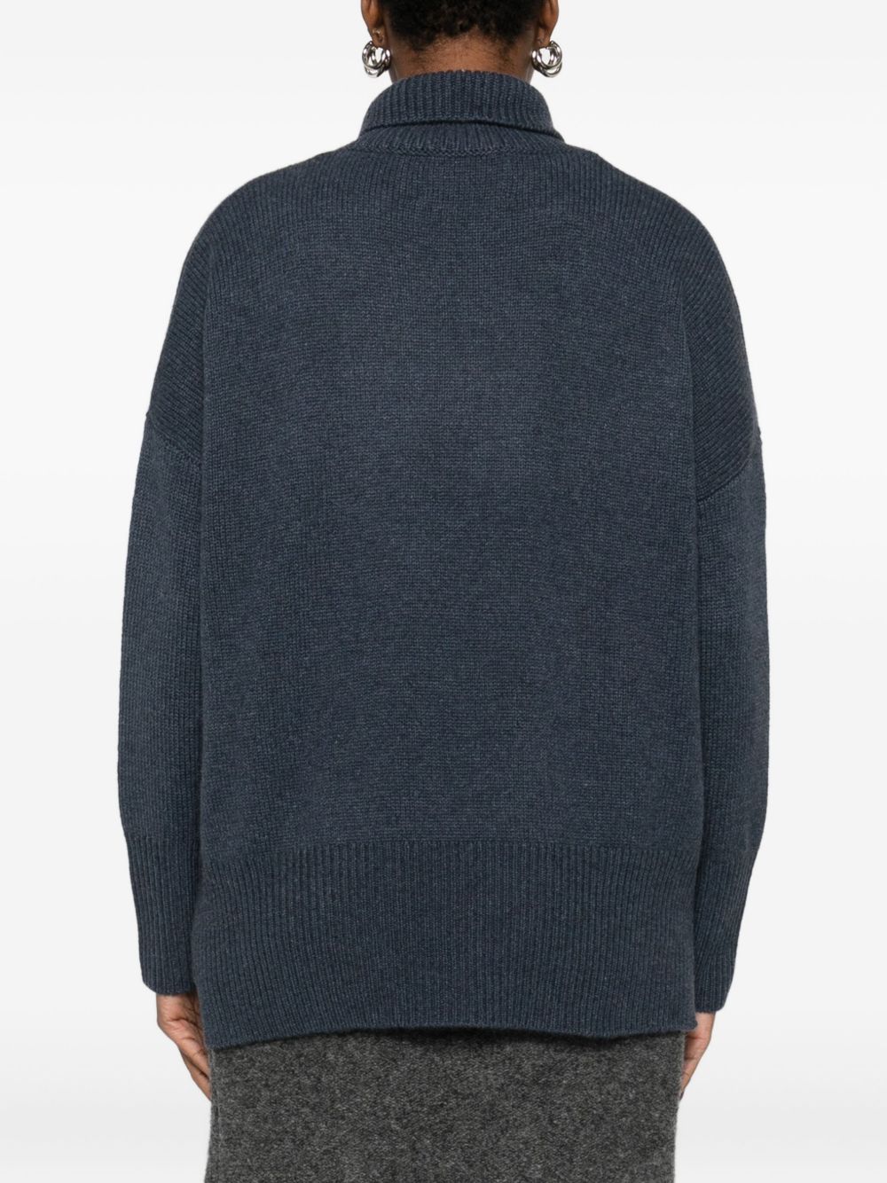 Lisa Yang Sweaters Blue Knitted Cashmere