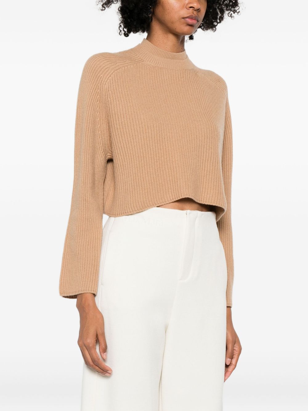 Max Mara Sweaters Camel Wool