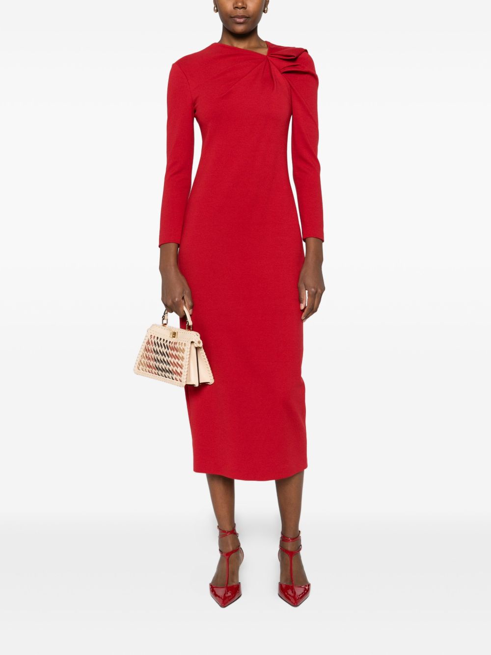 Emporio Armani Dresses Rosso Polyamide