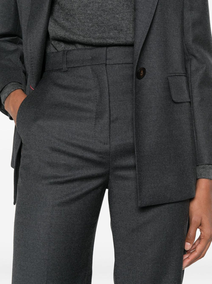 Max Mara Trousers Grey Fabric