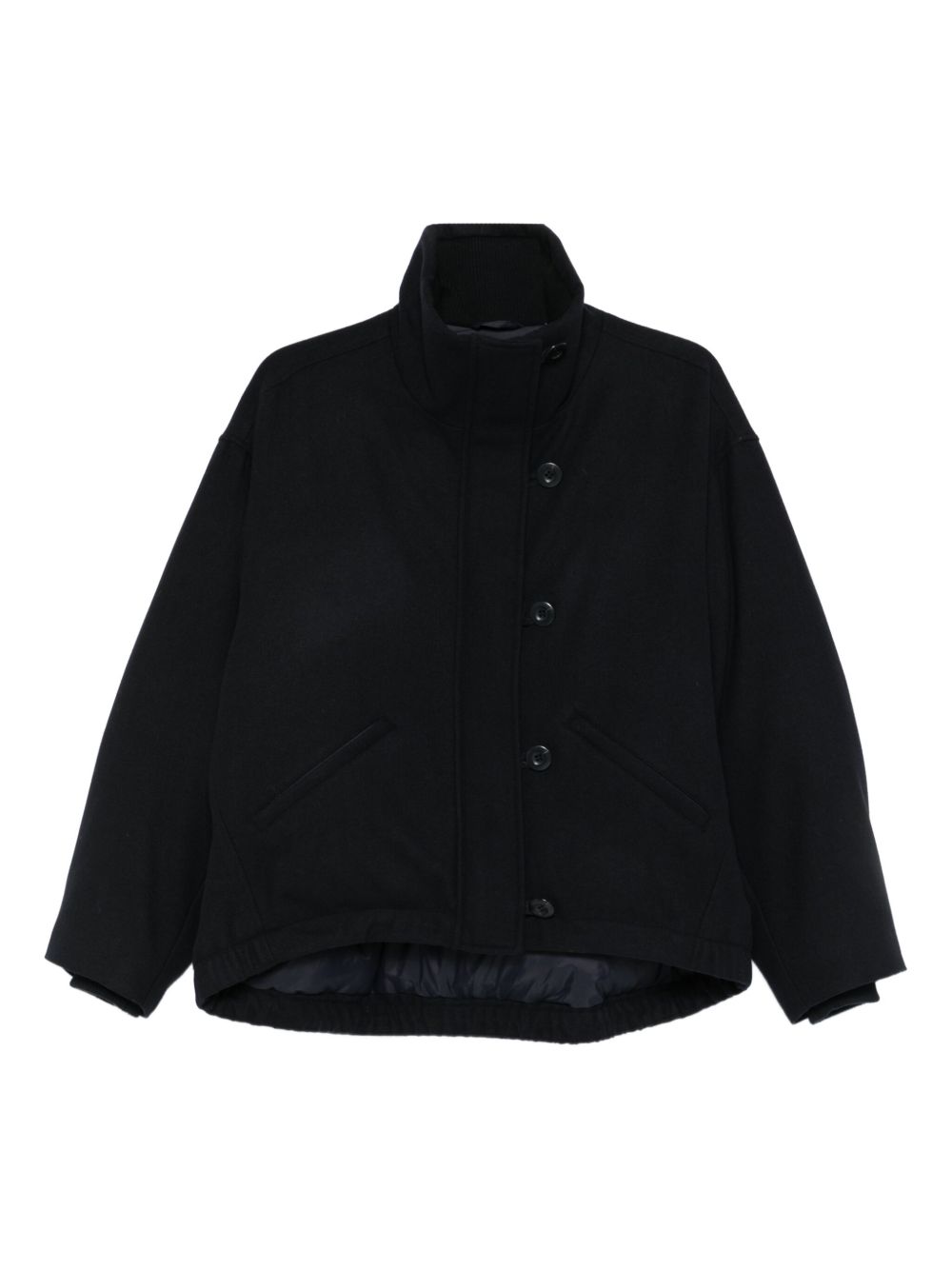 Emporio Armani Capsule Coats Blu Scuro Virgin Wool