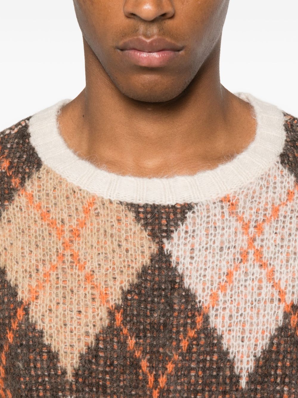 Emporio Armani Sweaters Marrone Alpaca Wool