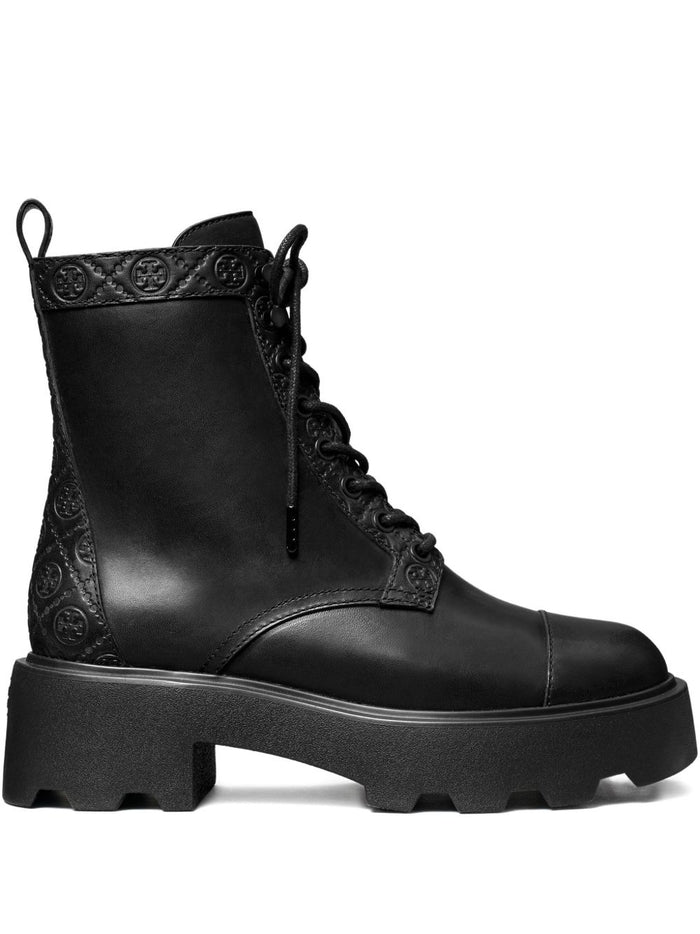 Tory Burch Boots Black Leathear