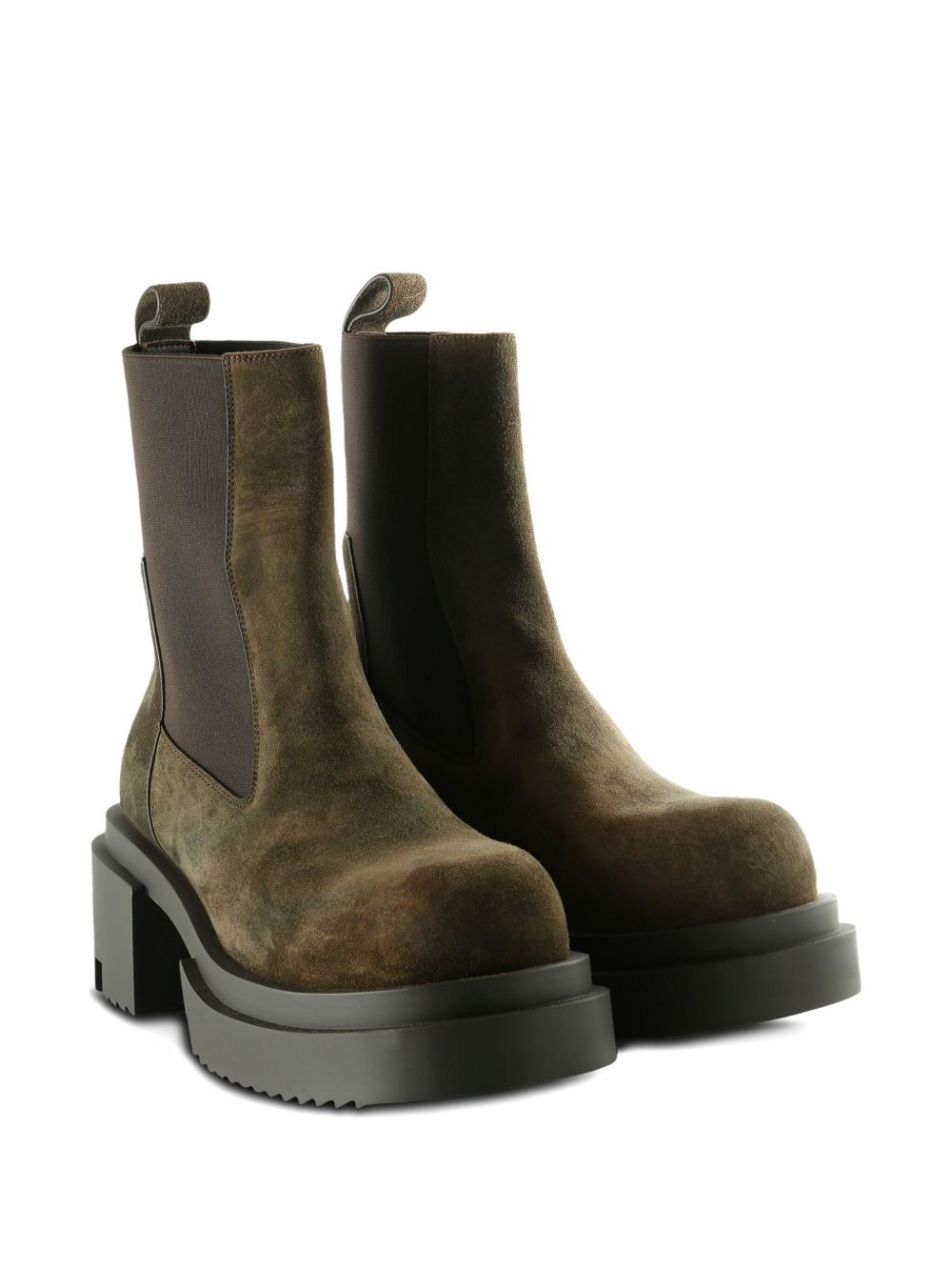 Rick Owens Boots Blue Outer: Calfskin