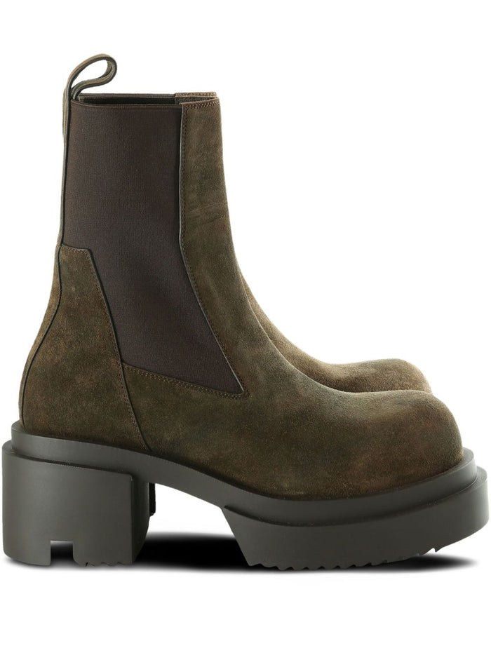 Rick Owens Boots Blue Outer: Calfskin