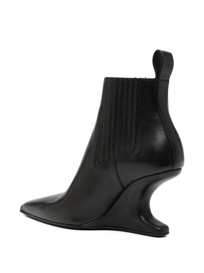 Rick Owens Boots Black Outer: Leather