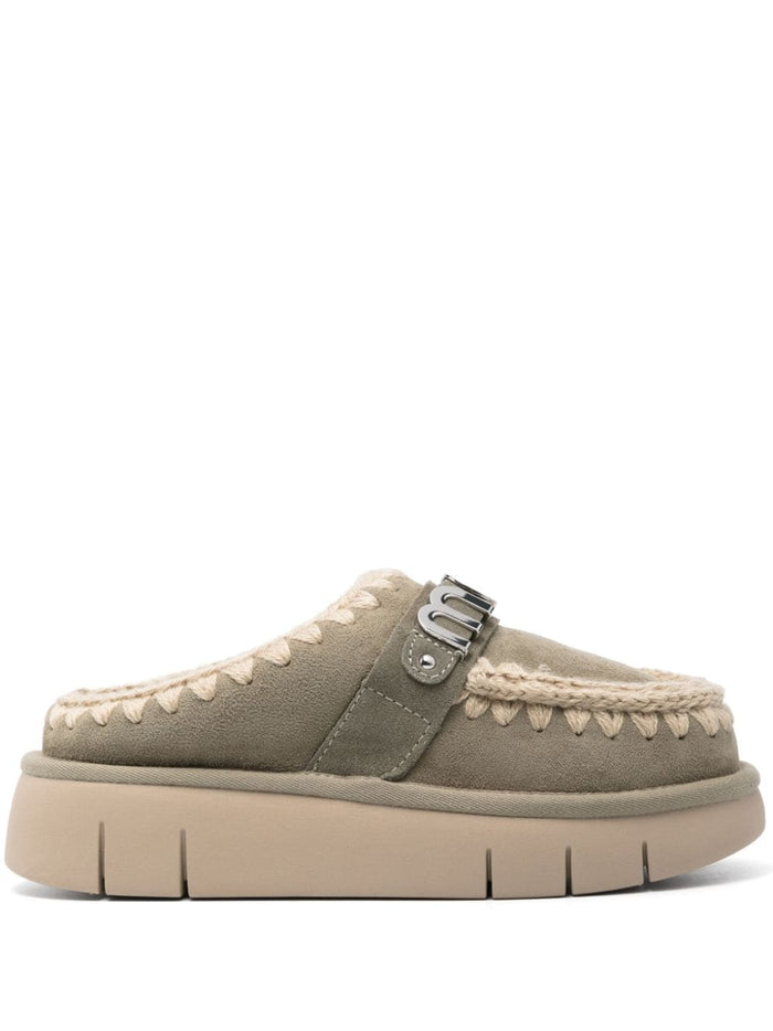Mou Sandals Grey Outer: suede