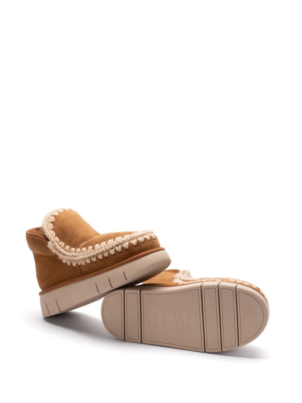 Mou Boots Leather Brown Suede