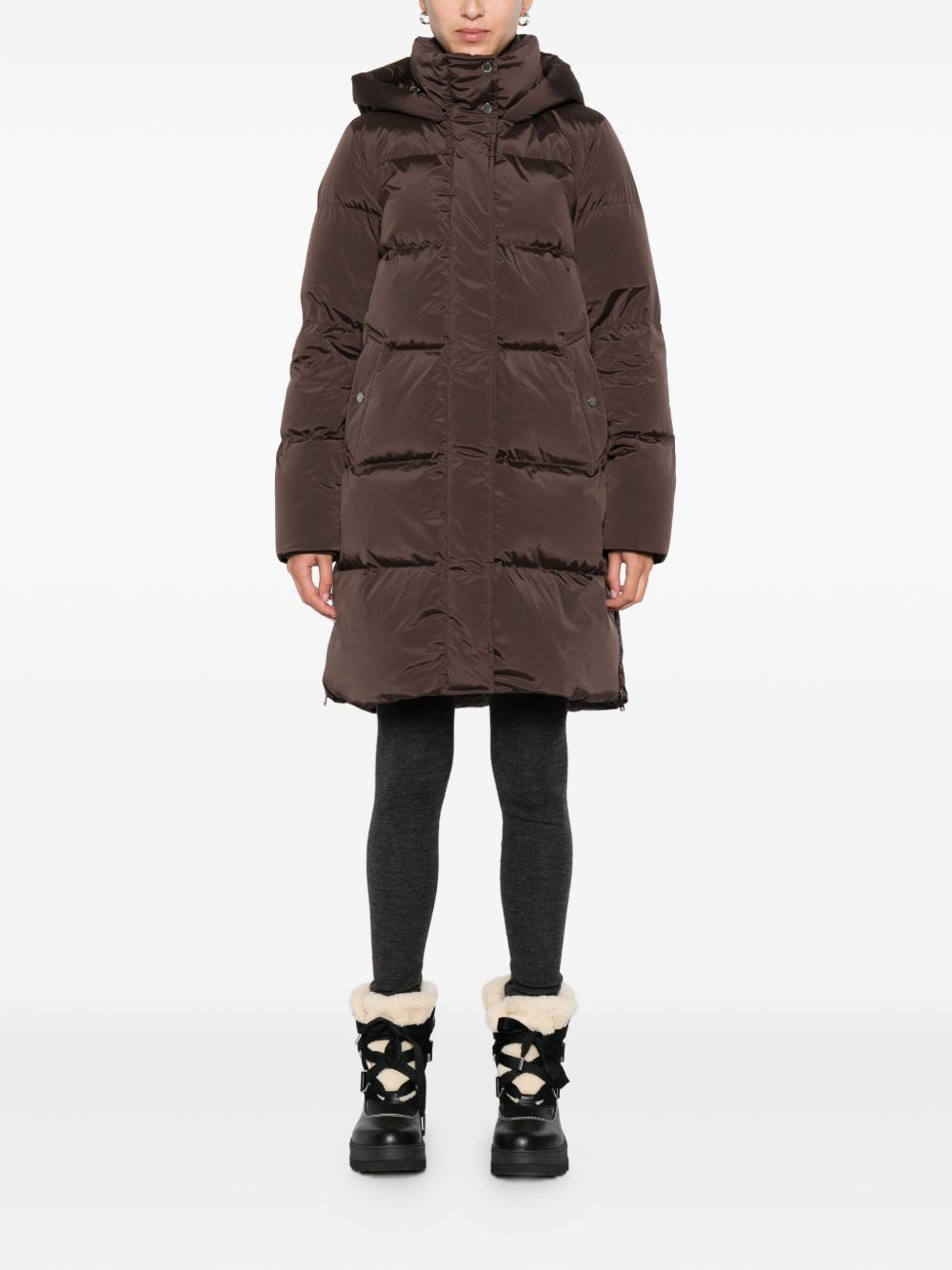 Woolrich Coats Marrone Polyamide Elastane