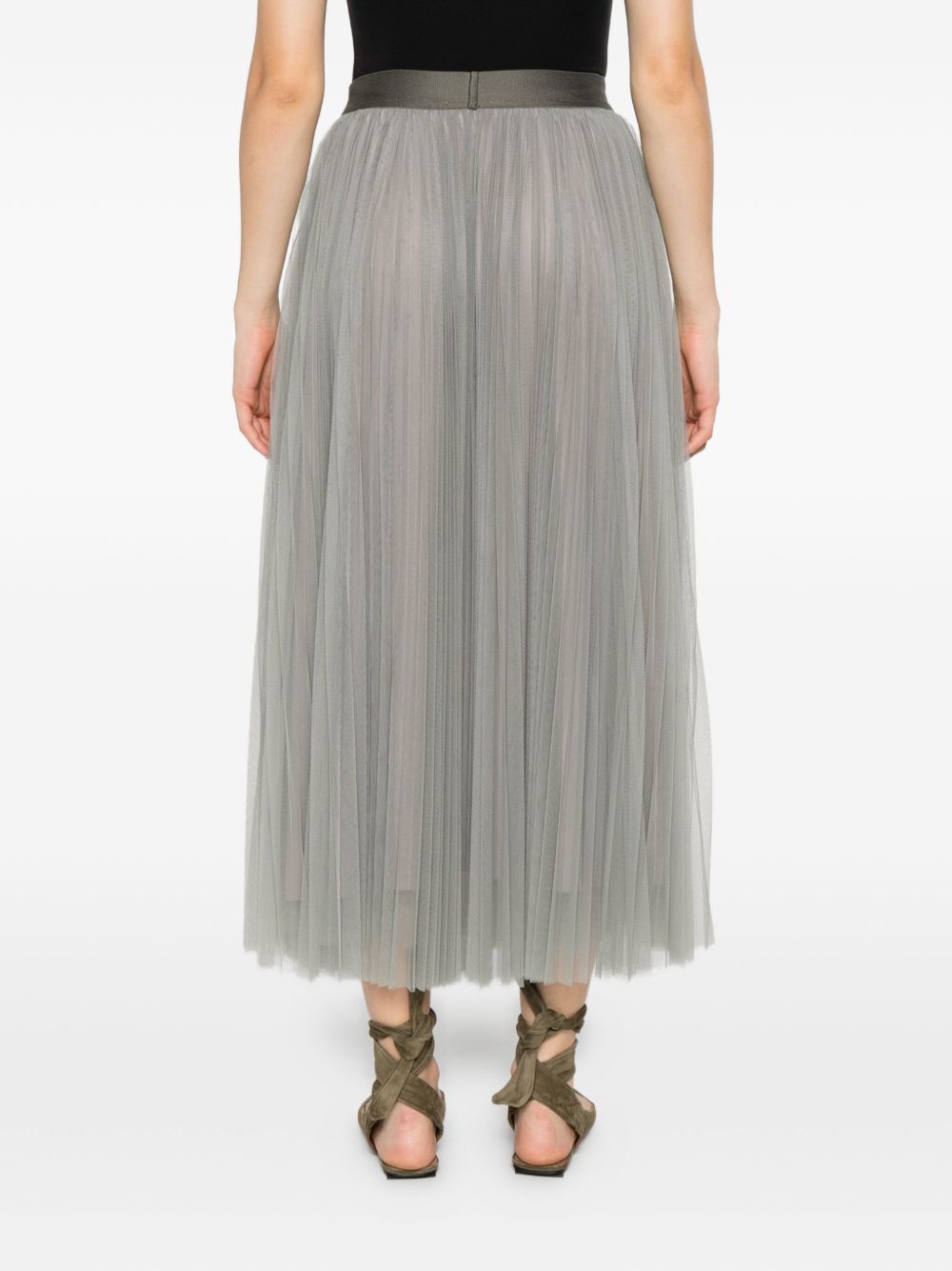 Forte Skirts Grey Synthetic->polyester100.0 %