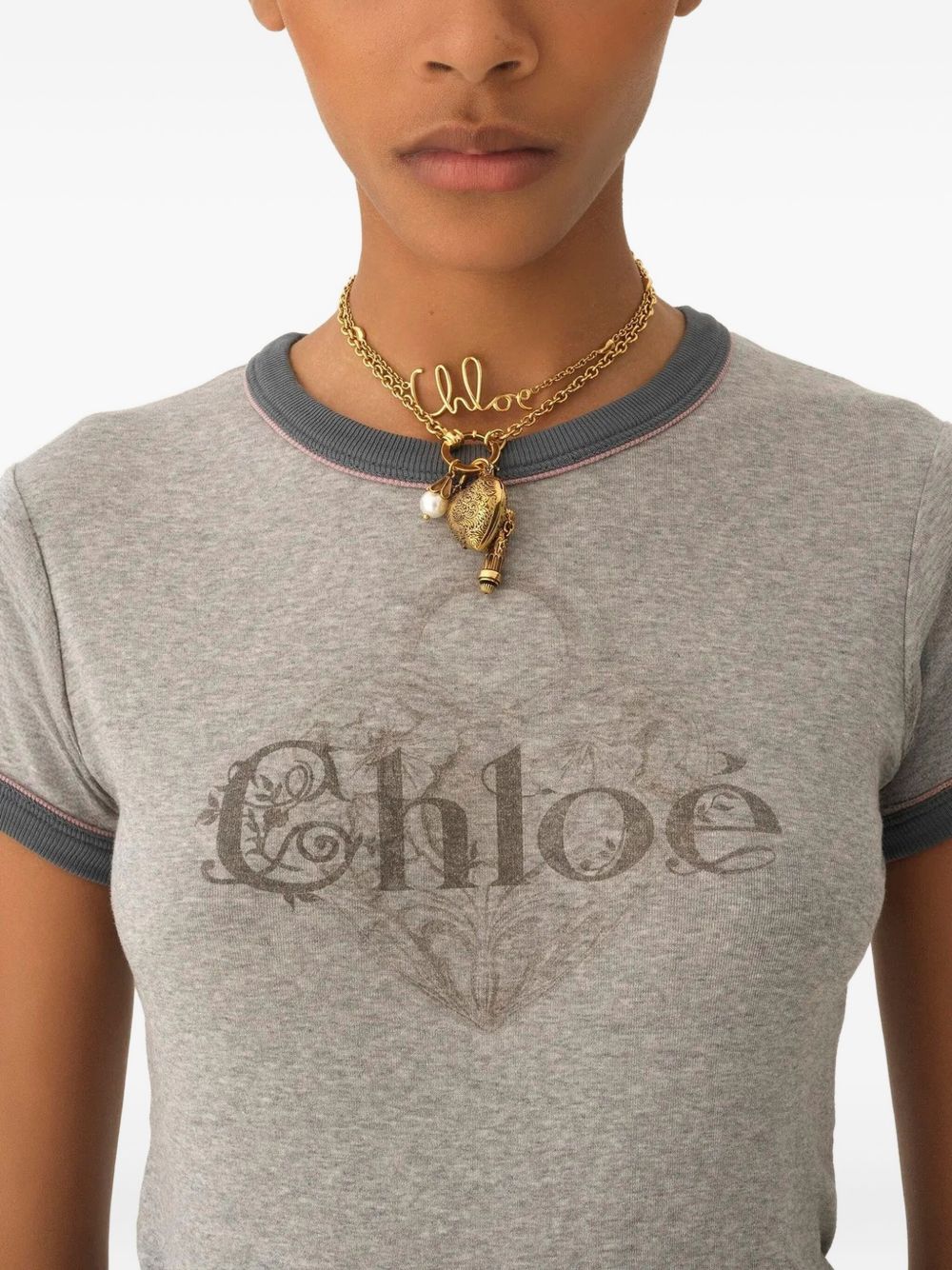 Chloè T-Shirts And Polos Grey