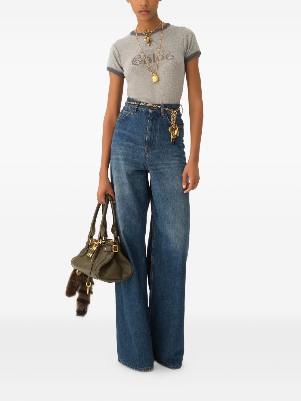 Chloè T-Shirts And Polos Grey