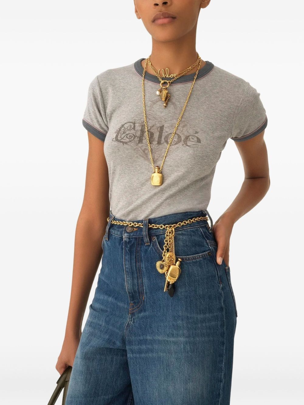 Chloè T-Shirts And Polos Grey