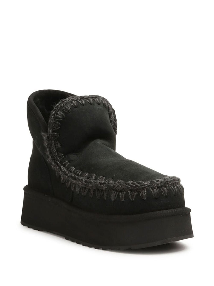 Mou Boots Black Suede