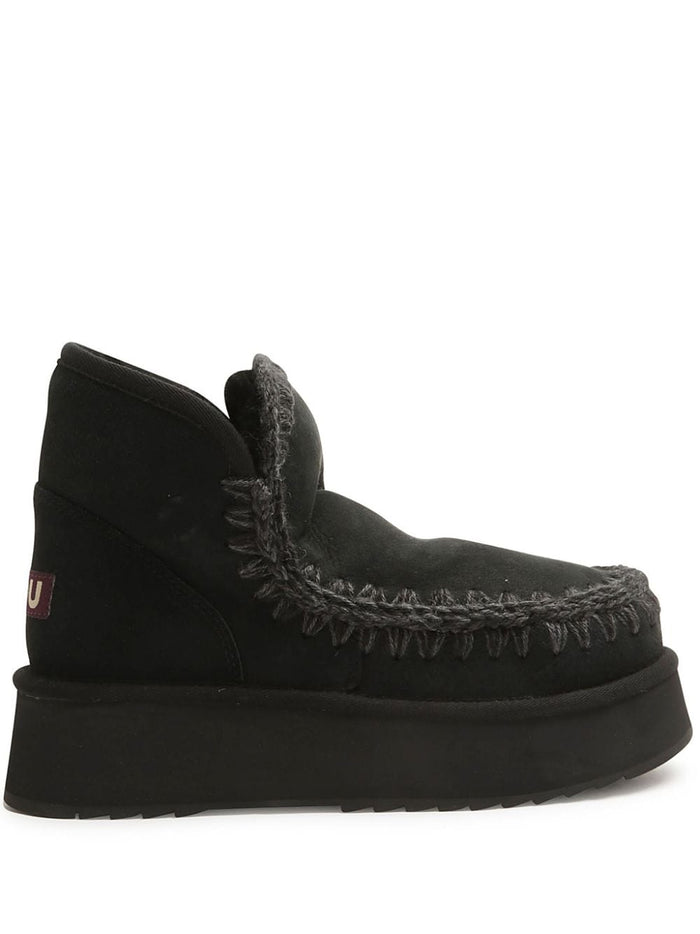 Mou Boots Black Suede