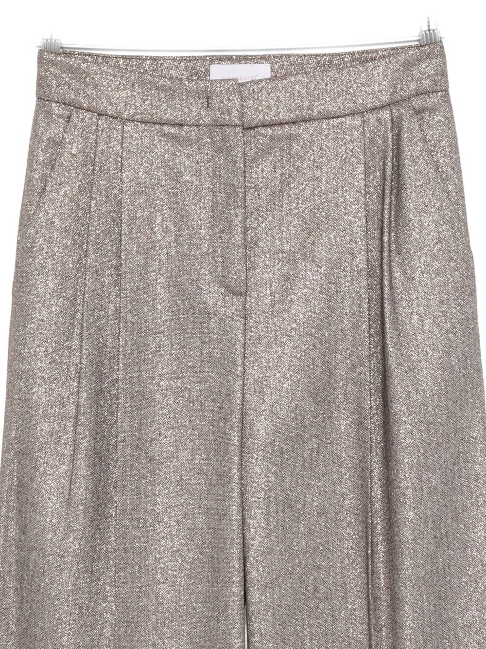 Via Masini 80 Trousers Brown Silk