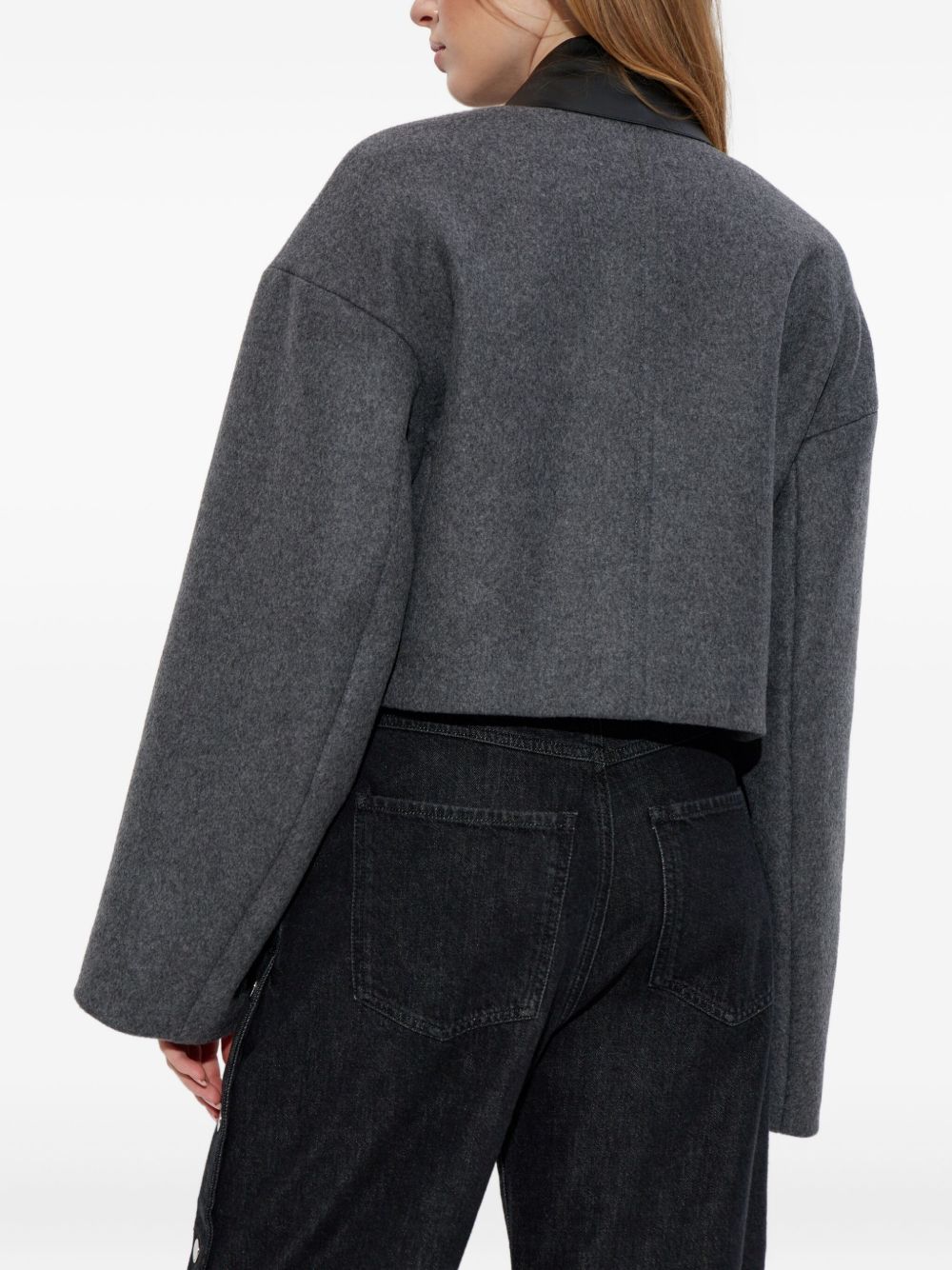 Sportmax Jackets Grey Wool