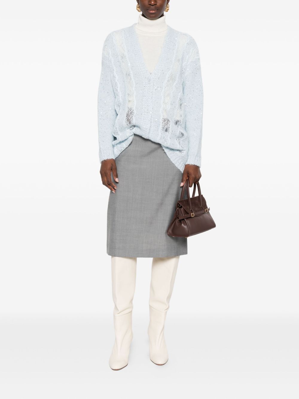 Ermanno Firenze Sweaters Clear Blue