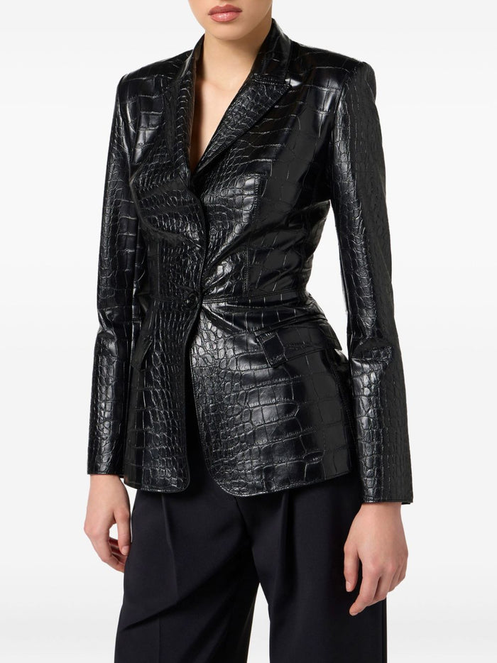 Elisabetta Franchi Jackets Black Pupl