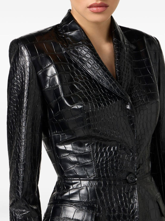 Elisabetta Franchi Jackets Black Pupl