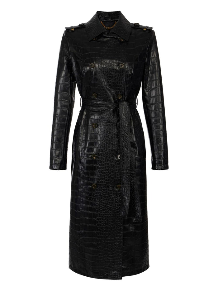 Elisabetta Franchi Coats Black Pupl
