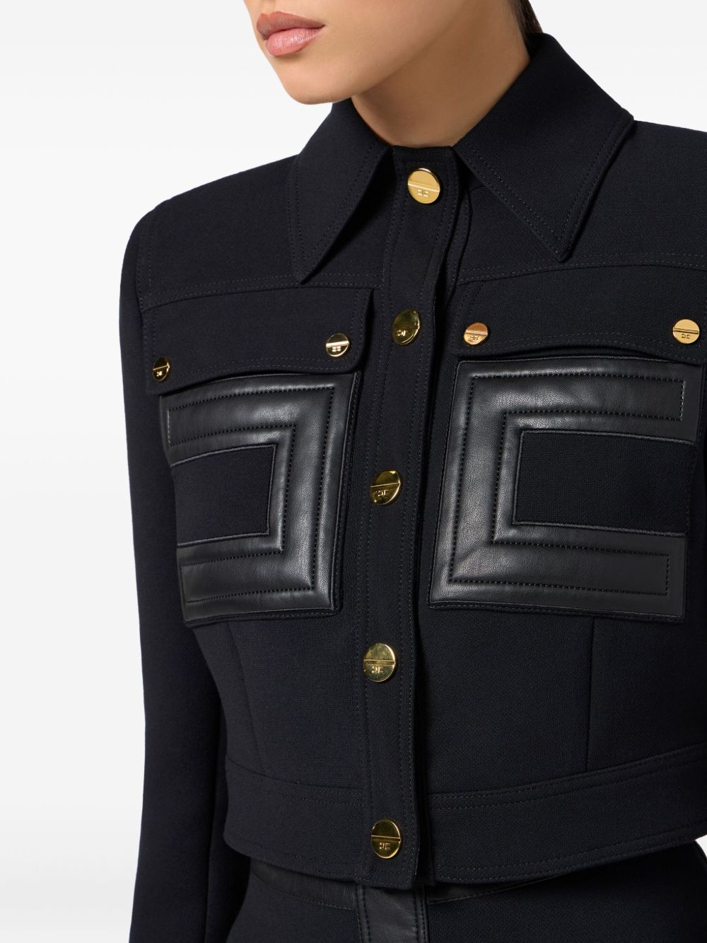 Elisabetta Franchi Jackets Black Plviea